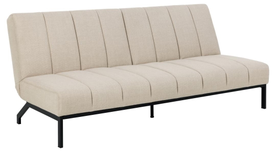 Schlafsofa 'Caix' - Beige/Schwarz
