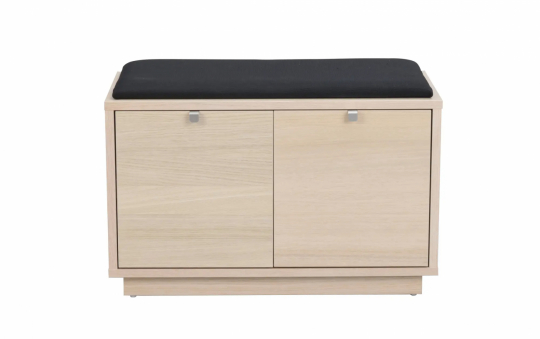 Bank 'Confetti' 70cm - Weiß pigmentiert/Schwarz