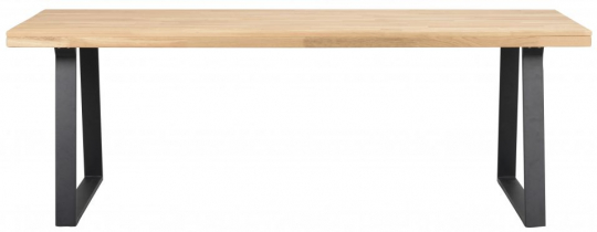 Esstisch 'Brooklyn' 220x95cm - Eiche/Schwarzes U-FuÔ¨Ç