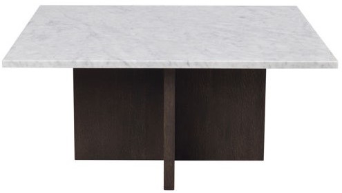 Couchtisch 'Brooksville' 90x90cm - Weiß/Braun