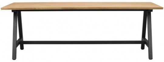 Esstisch 'Carradale' 220x100cm - Eiche/A-ben