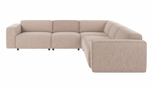 3-Sitzer-Ecksofa 'Willard' - Hellbeige