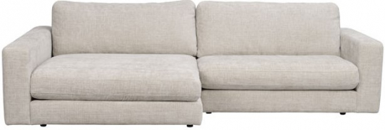 3-Sitzer-Sofa 'Duncan' Chaiselongue V - Hellgrau