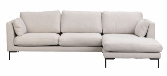 Sofa 'Corwin' Chaiselongue rechts - Hellbeige