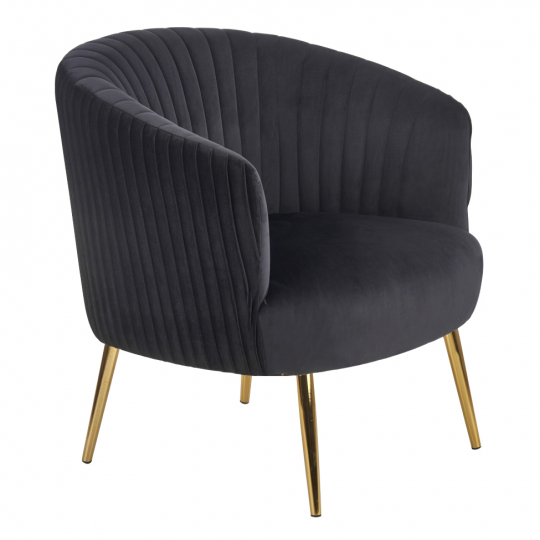 Sessel 'Black Velvet' - Schwarz