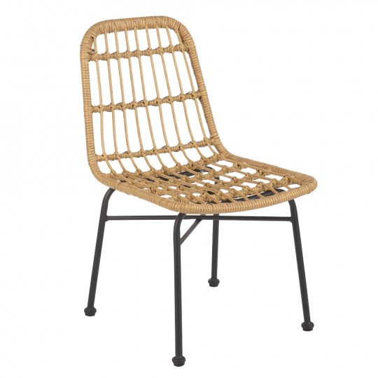 Stuhl 'Nature' - Natur/Schwarz