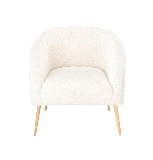 Sessel 'Lugnet' - Creme/Natur