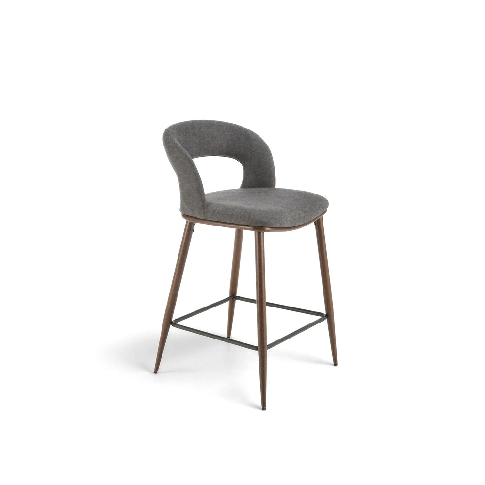 Barhocker 'Vestby' - Grau/Braun