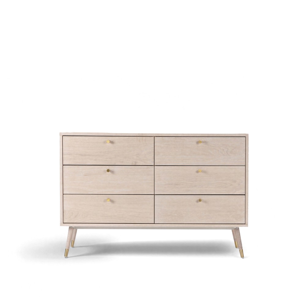 Kommode 'Prime' 6 Schubladen - Vit ek