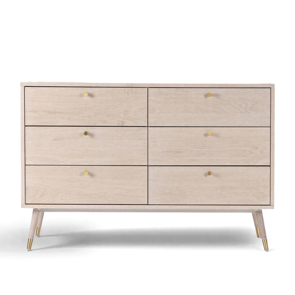 Kommode 'Prime' 6 Schubladen - Vit ek