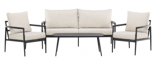 Loungeset 'Pozzallo' - Schwarz