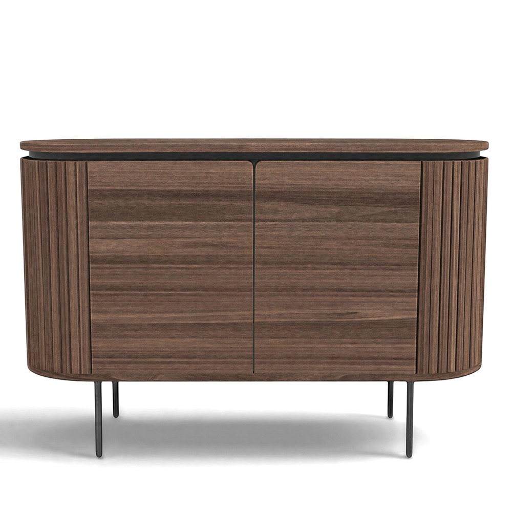 Sideboard 'Kärra' - Walnuss/Schwarz