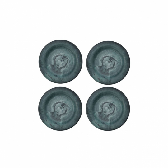 Teller 4er-Pack 'Serveur' - Grün