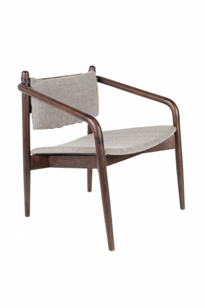 Stuhl 'Torrance' - Walnuss/Beige