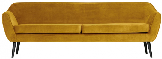 Sofa 'Rocco' - Ocker/Samt