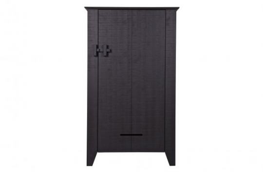 Kleiderschrank 'Gijs' - Schwarz