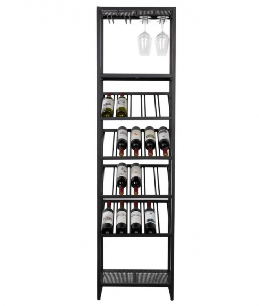 Weinregal 'Cantor' S - Schwarz