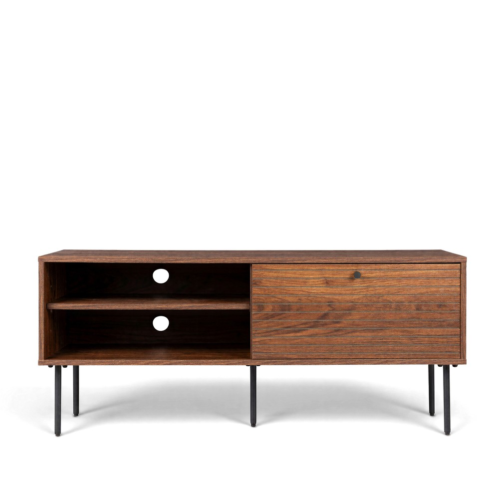 Beistelltisch 'Stripes Low' 120x42x50 cm - Braun
