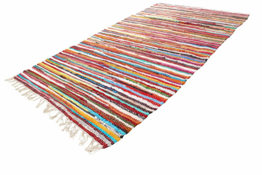 Flickenteppich 'Happy' 60x110cm - Mehrfarbig