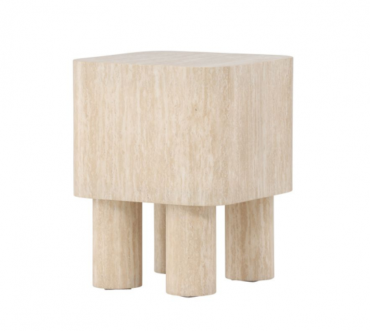 Beistelltisch 'Tusa' 40x40cm - Beige