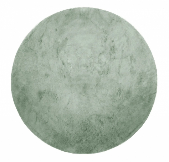 Runder Teppich 'Aranga Super Soft Fur' 120cm – Grün
