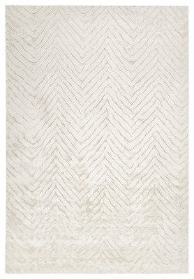 Runder Teppich 'Wren' 80 x 160cm – Weiß