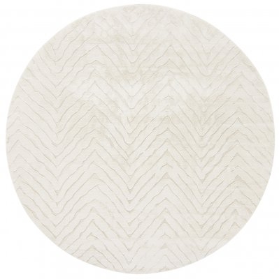 Runder Teppich 'Wren' 80cm – Weiß