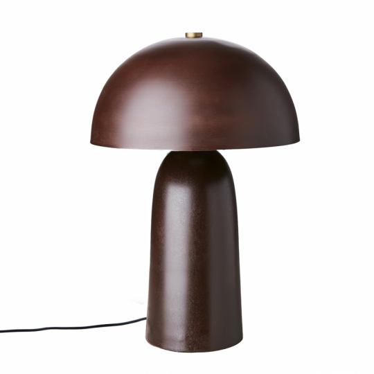 Tischlampe „Fungi L“ – Braun