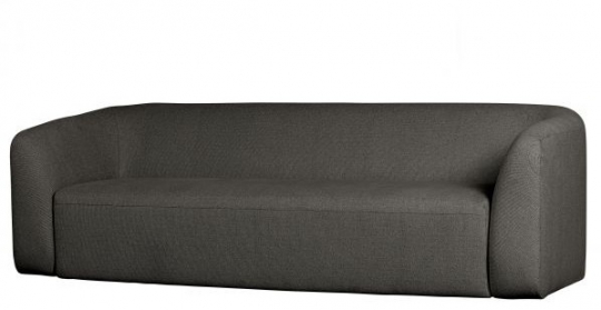 Sofa 'Sloping' Grau/Schwarz