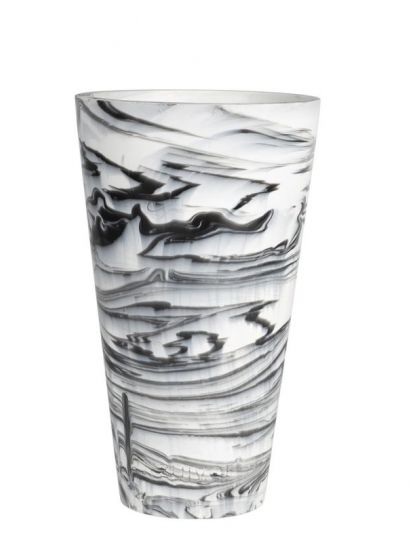 Vase 'Conic' - Schwarz/Weiß M