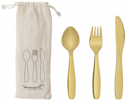 Besteck Kinder 'Frea' - Gold