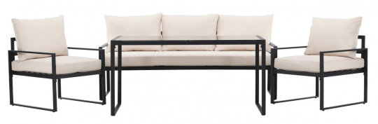 Loungeset 'Vico' - Schwarz