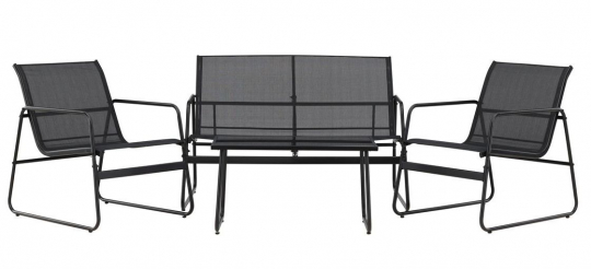 Loungeset 'Ravena' - Schwarz