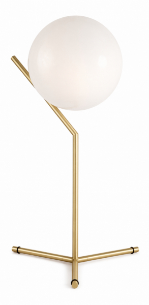 Tischleuchte 'Satin' L - Messing