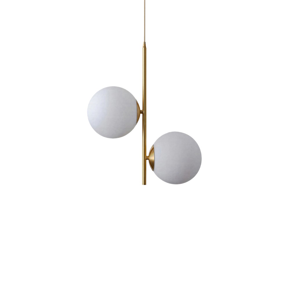 Deckenleuchte 'Creme Satin' - Messing