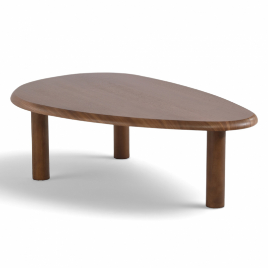 Couchtisch 'Uovo' 116,5x73cm – Nussbaum