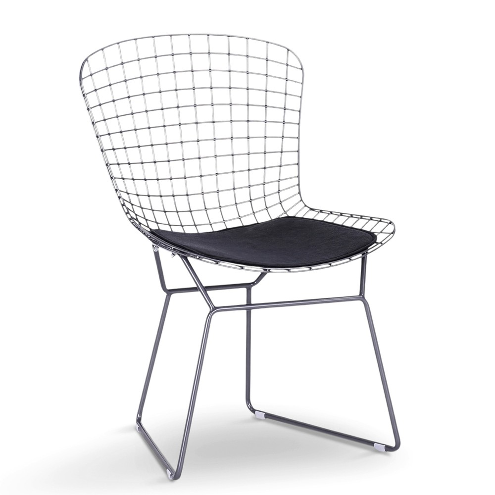 Stuhl 'Bertoia' - Silber/Grau