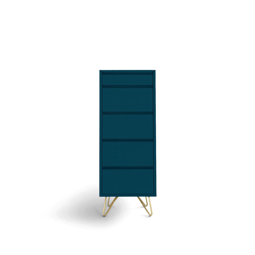 Kommode 'Elle' 45x110 - Grün/Kupfer