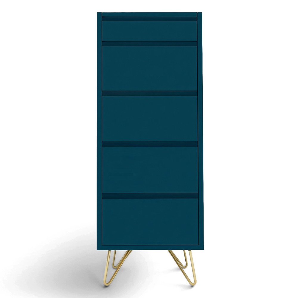 Kommode 'Elle' 45x110 - Grün/Kupfer