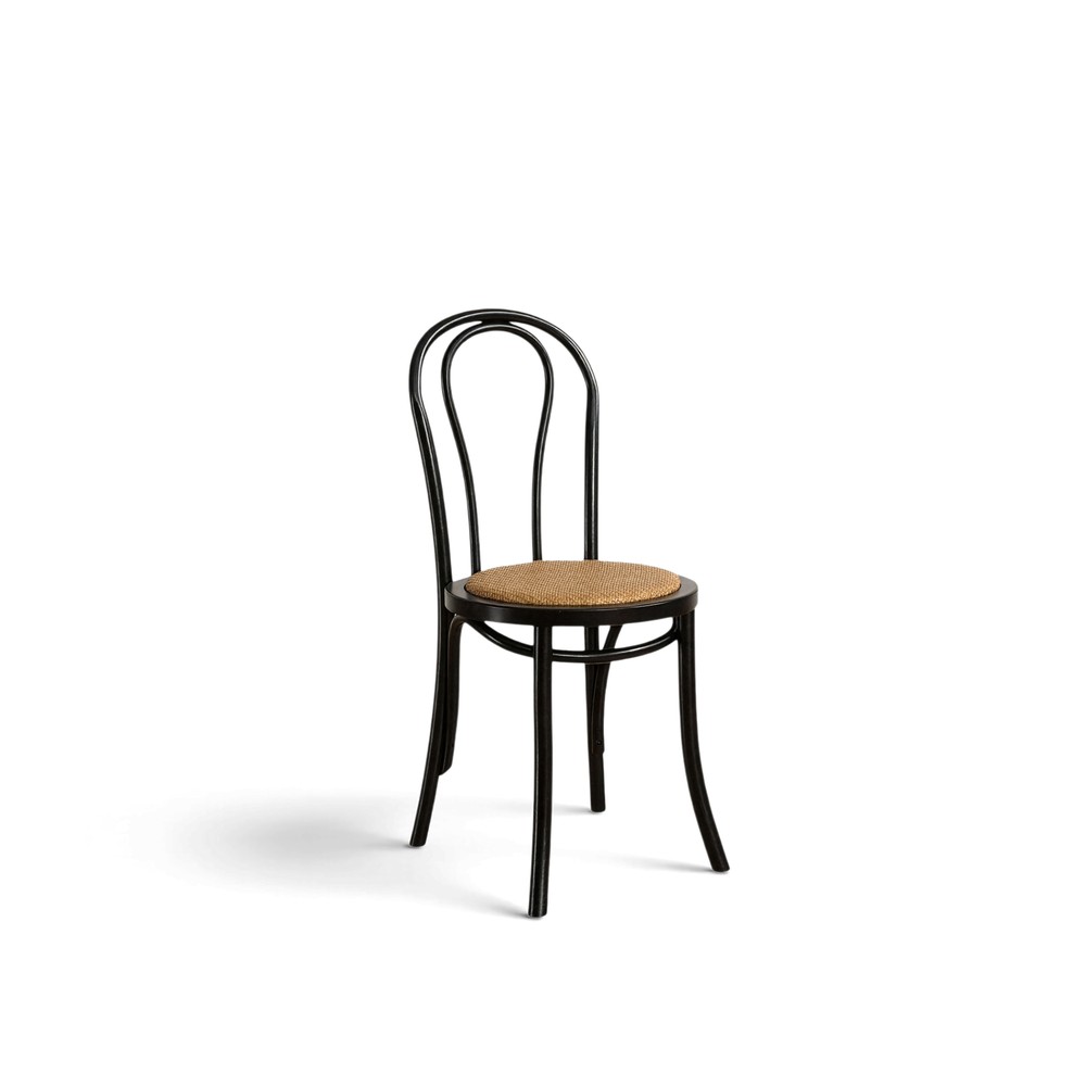 Stuhl 'Bistro' - Rattan/Schwarz