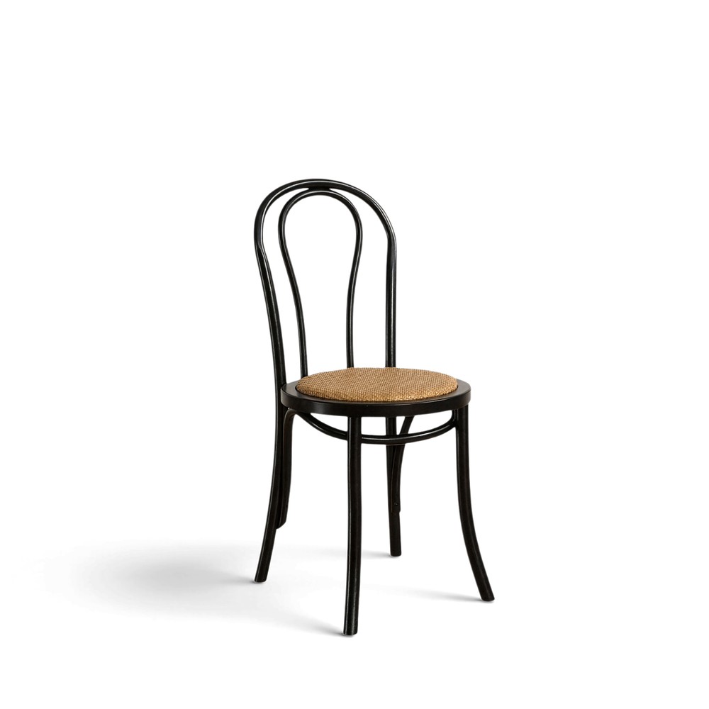 Stuhl 'Bistro' - Rattan/Schwarz