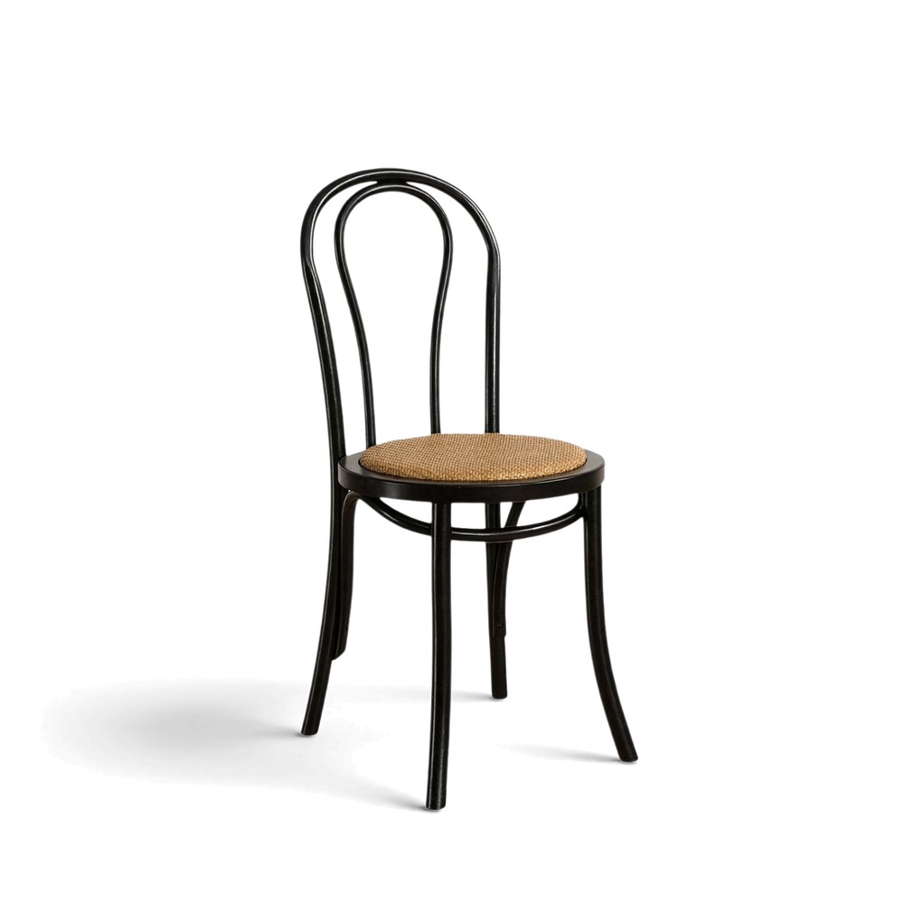 Stuhl 'Bistro' - Rattan/Schwarz