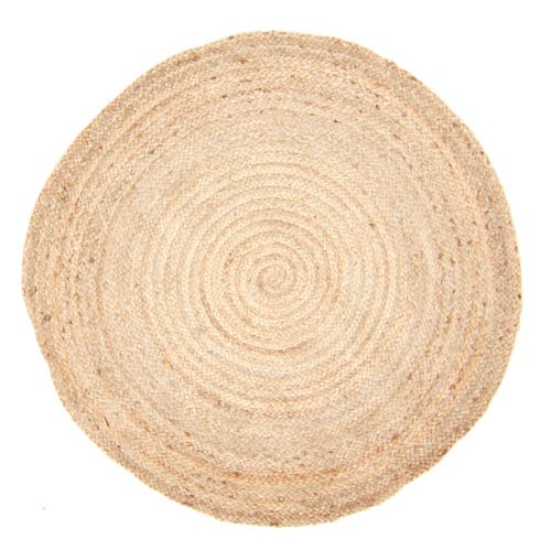Runder Jute-Teppich 'Flätan'