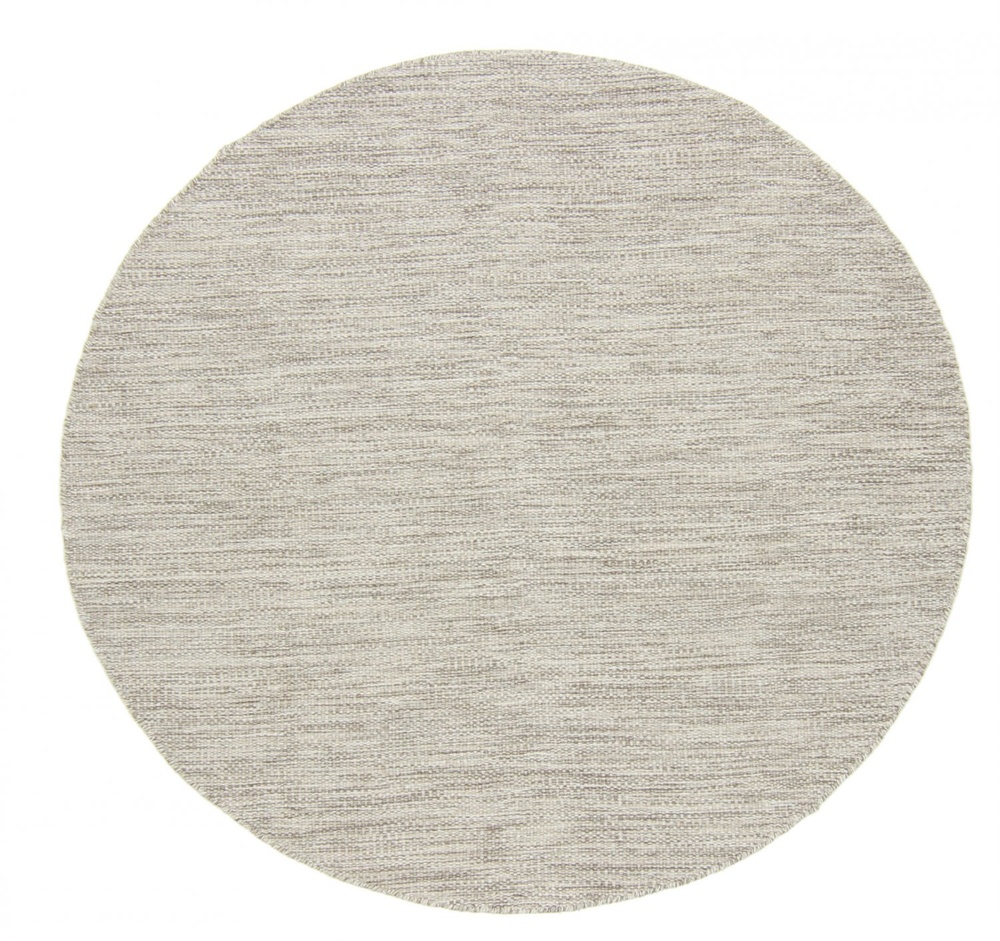 Runder Teppich 'Dhurry' - Beige