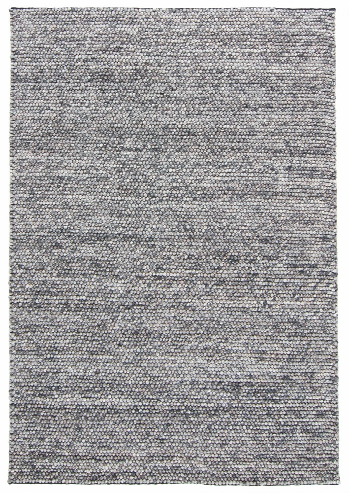Wollteppich 'Avafors Wool Bubble' - Grau