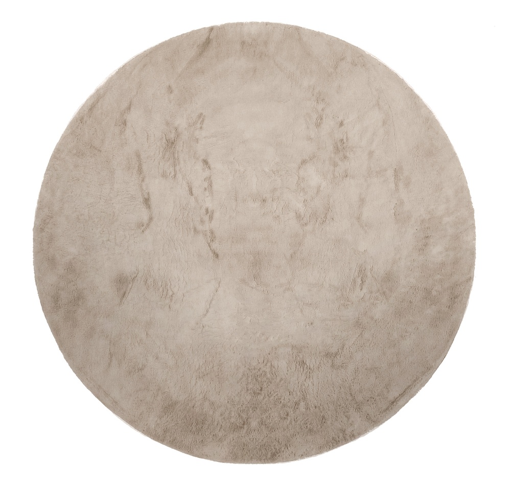 Runder Teppich 'Aranga Super Soft Fur' – Braun