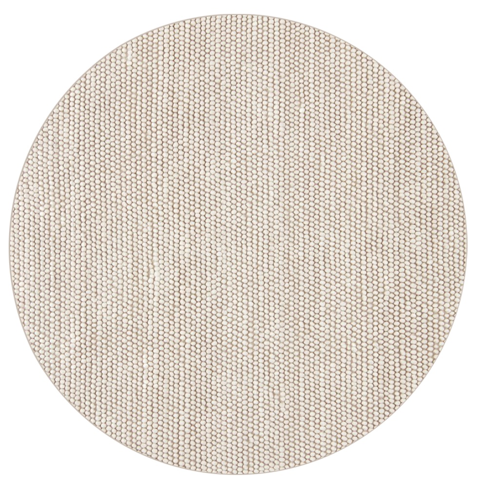 Runder Teppich 'Avafors' - Beige