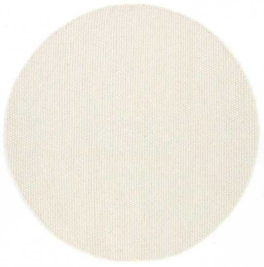 Runder Teppich 'Coastal' - Creme