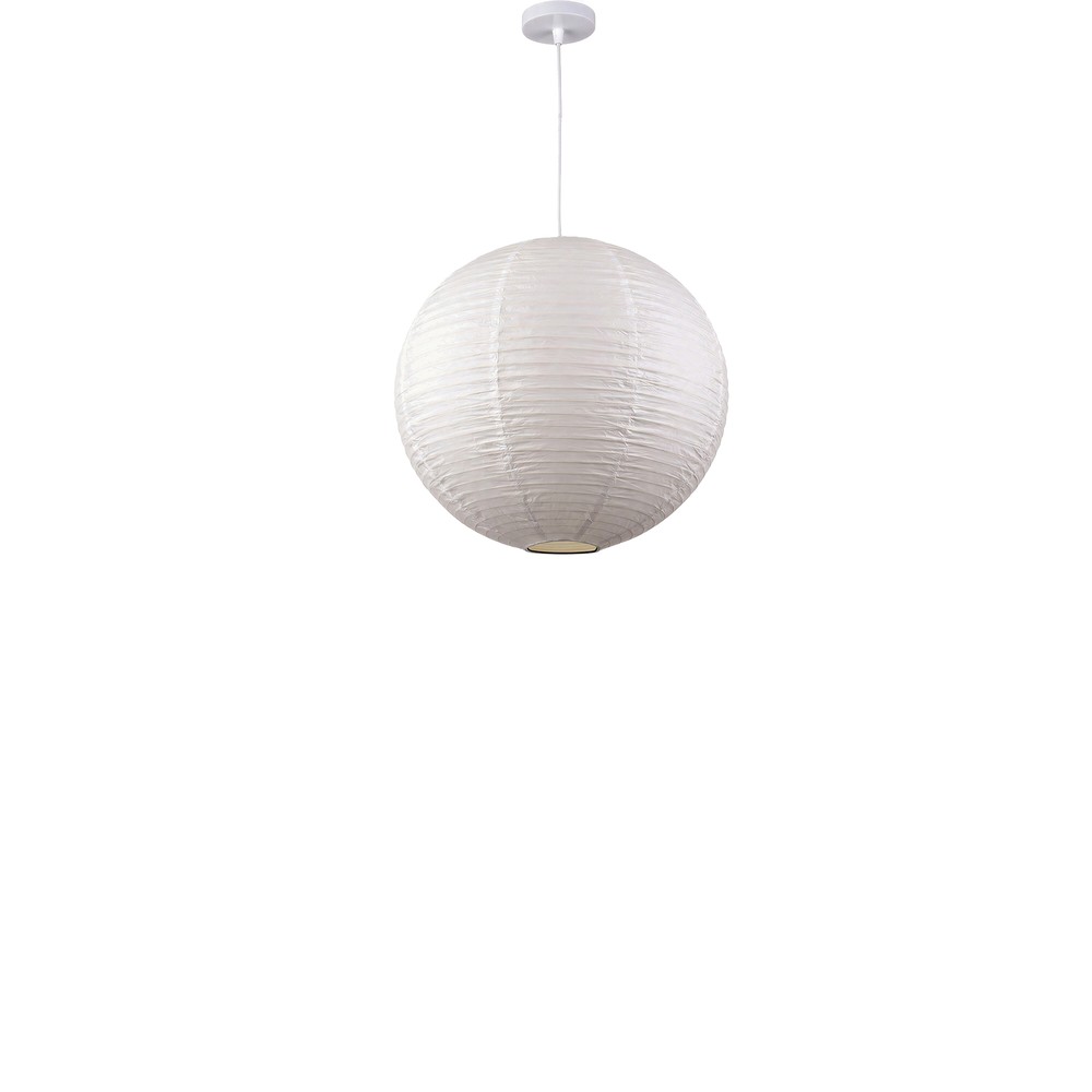 Reispapierlampe 'Lycka' - Weiß 30cm