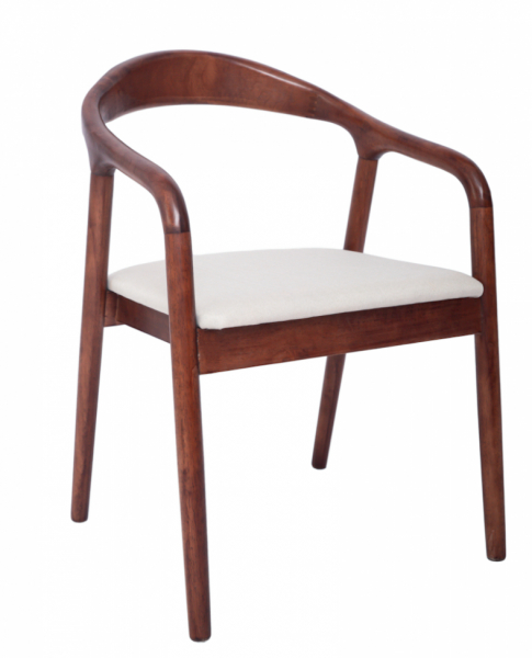 Sessel 'Aspa' - Dunkelbraun/Beige